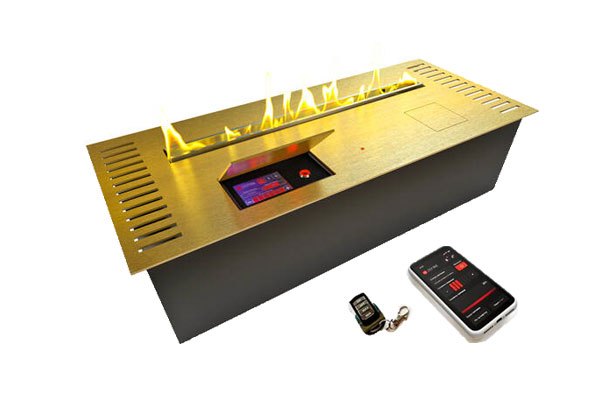 Автоматический биокамин ZeFire М 700 латунный с ДУ